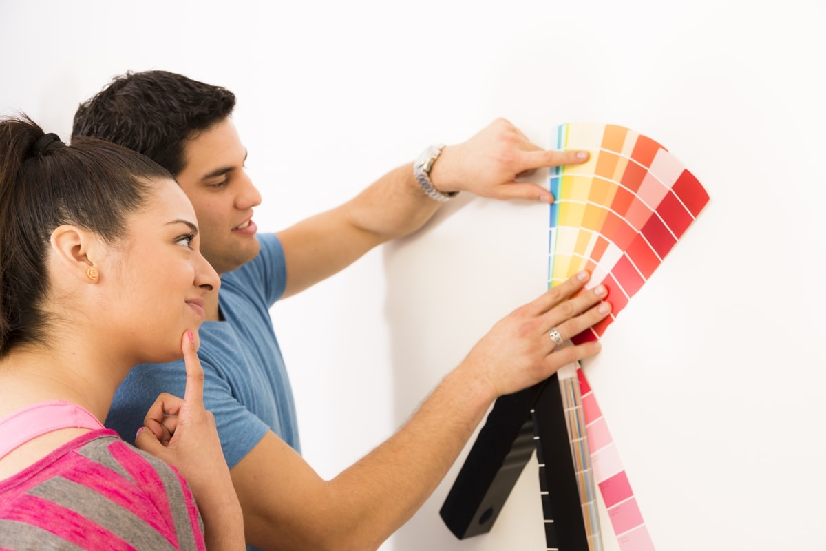 Selecting paint color for walls